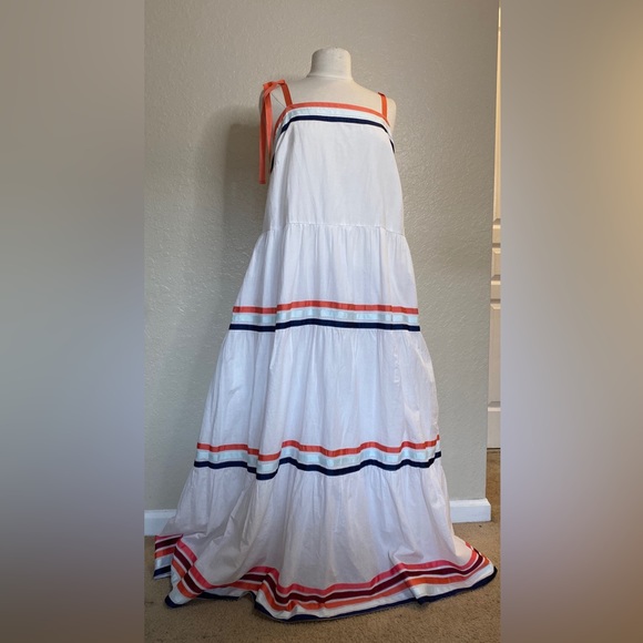 Lane Bryant Tie Strap Tiered Maxi Dress - Size 18W - NWT - Picture 11 of 14